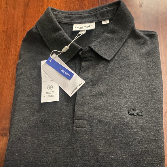 NWTGrey Lacoste Polo - Picture 1 of 1